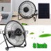 Yscysc Solar Panel Powerd USB Iron Fan Outdoor Home Office Cooling Ventilatio For Camping Hiking Picnic 5W 8Inch 6V - B07G81MBRS